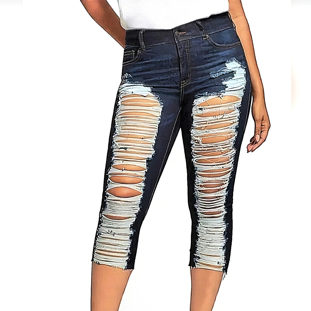 NWT NY&Company Mya Super Skinny Capri Curvy Sculpting Skinny Jeans Size 14